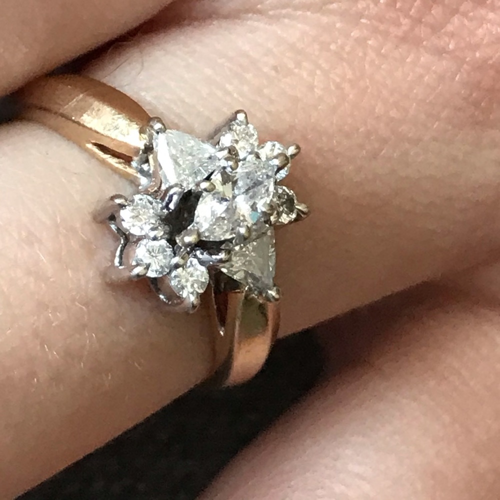 Wedding Engagement Genuine 1 Carat TW Diamond Ring